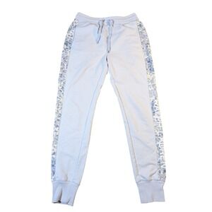 Lauren Ralph Lauren Pants Women's Small Light‎ Blue Floral Side Stripe Jogger